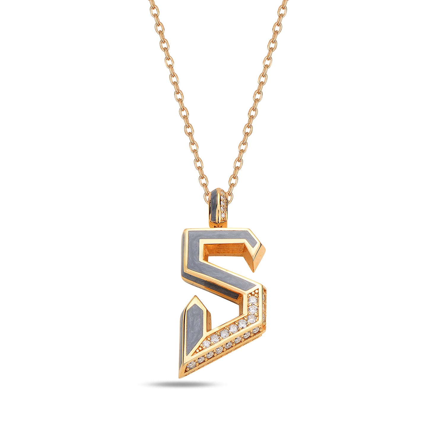 Flow Letter Pendant - "S"