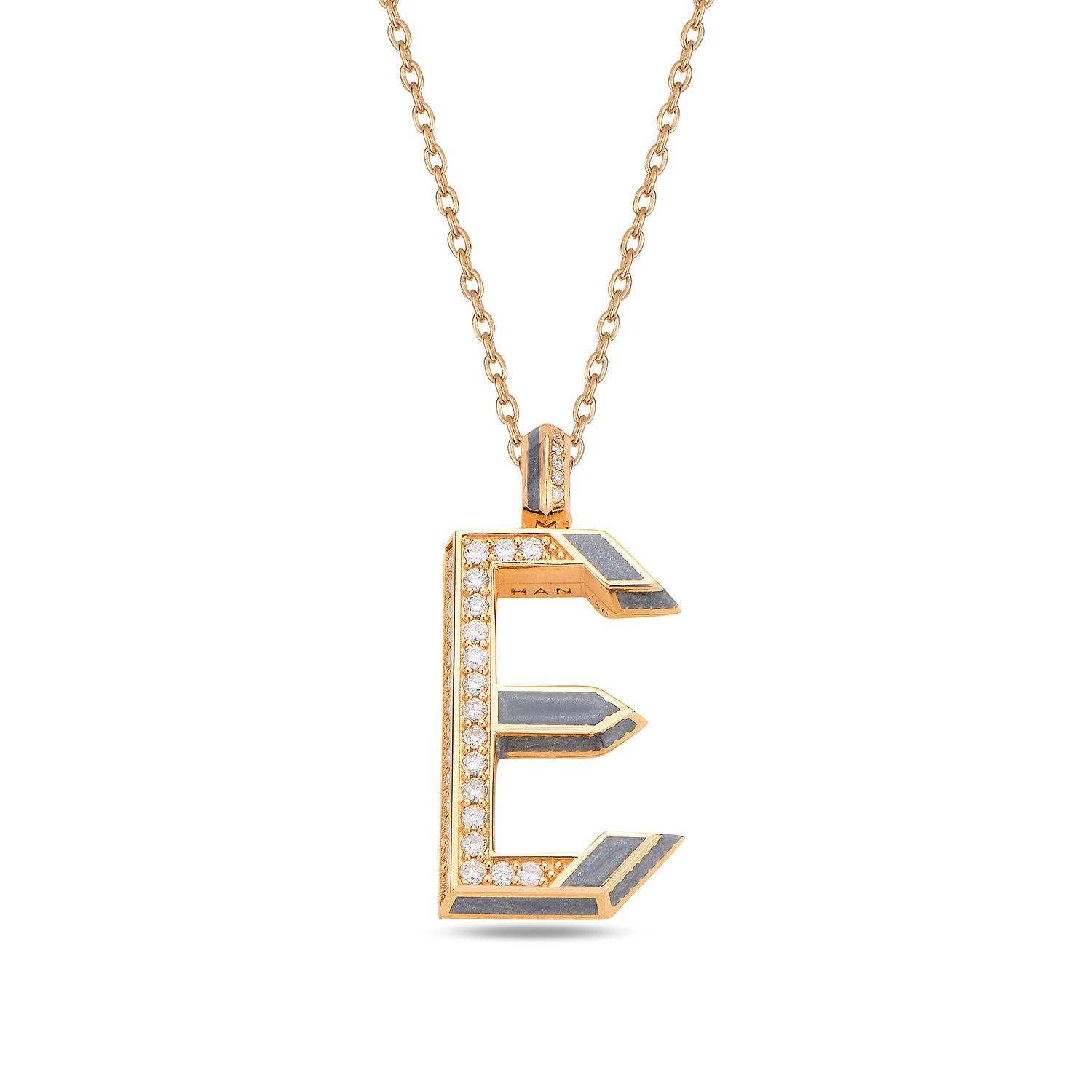 Flow Letter Pendant - "E"