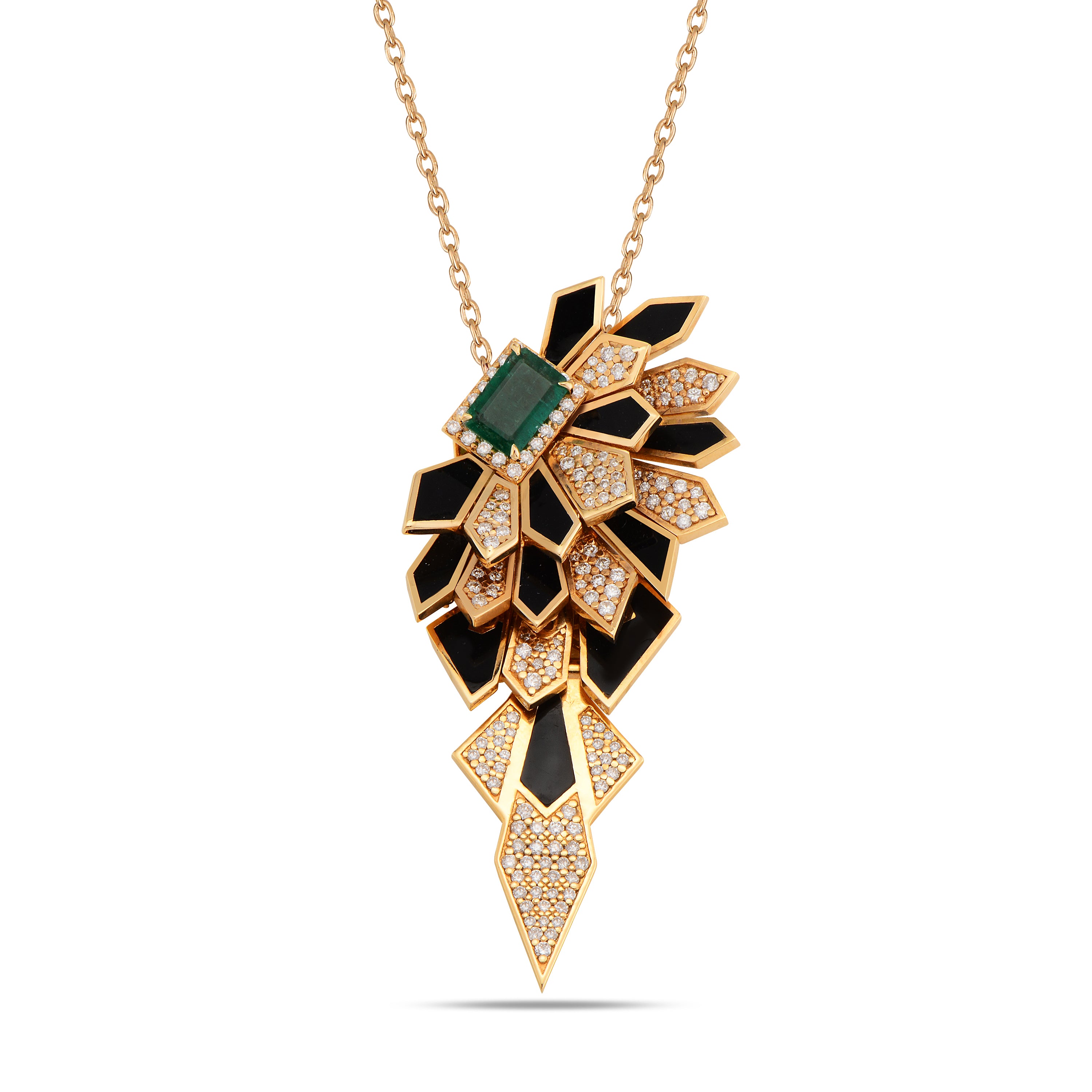 Alis Crush Limited Edition Pendant with Emerald
