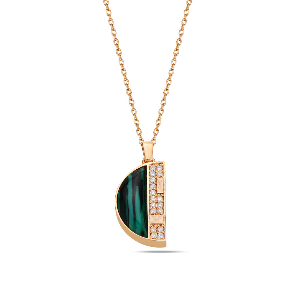 Cairo Mini Pendant with Malachite