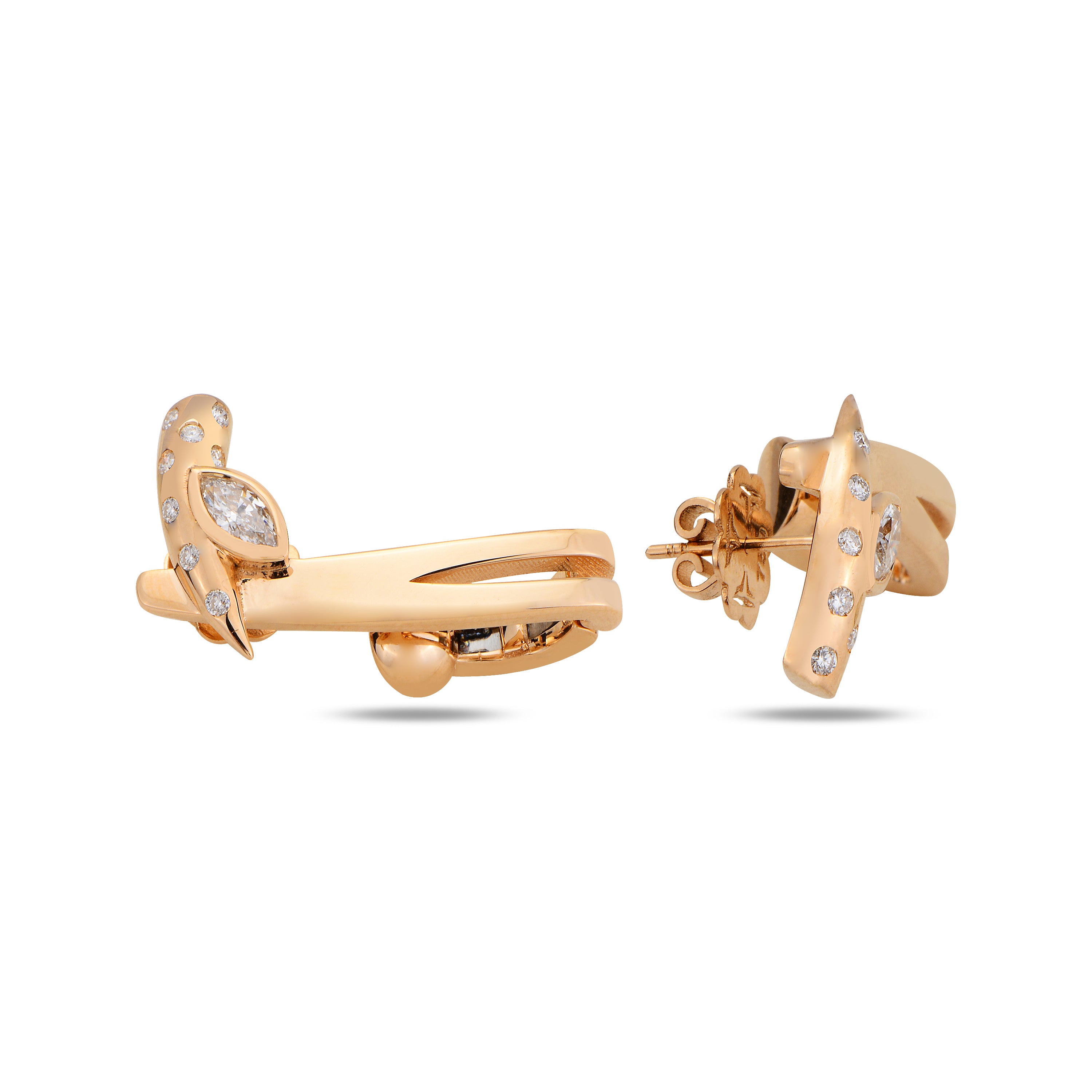 Nocturnal Earrings All Gold
