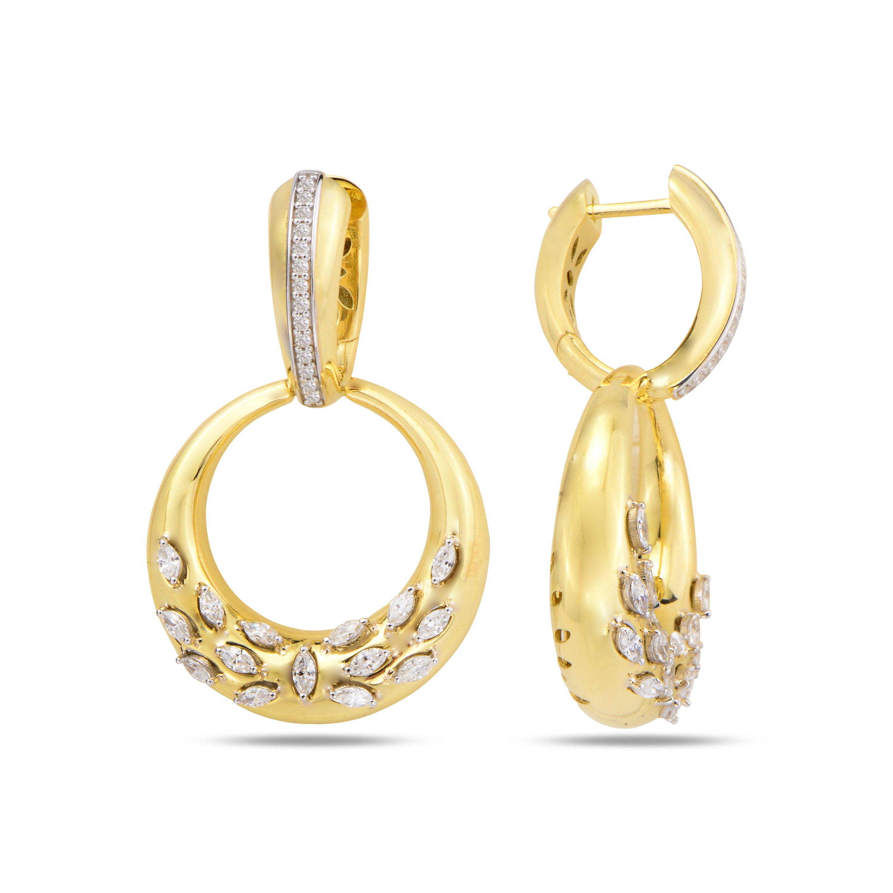 Aurora Half Moon Earrings