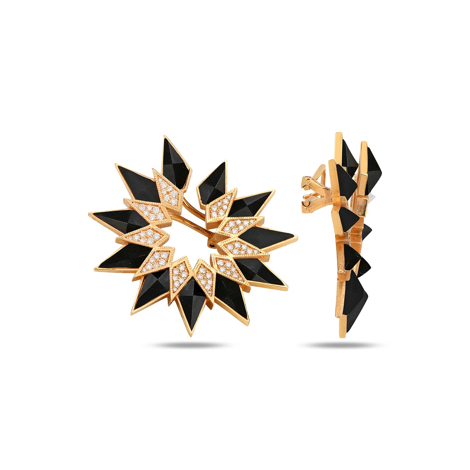 Nord Earrings - Black Onyx