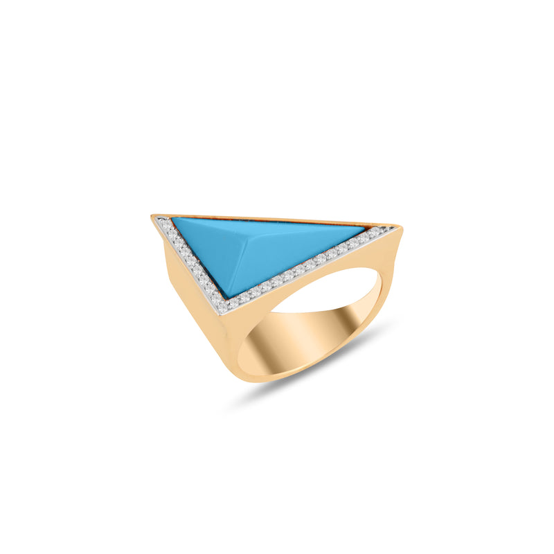 Neutra Aztec Side Ring - Turquoise