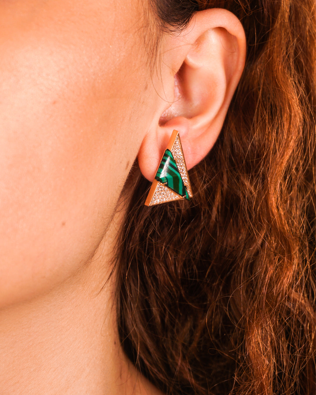 Neutra Aztec Earring - Malachite