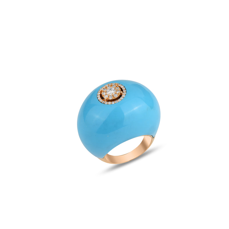 Neutra Dome Ring - Turquoise