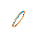 Flow Bracelet with Baby Blue Enamel