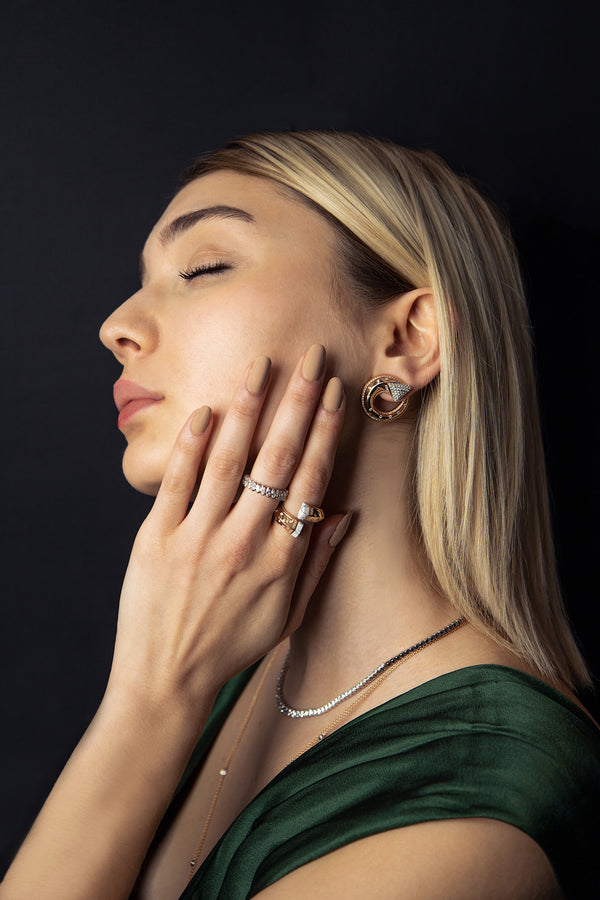 Neutra Balance Earrings - All Diamond Edition