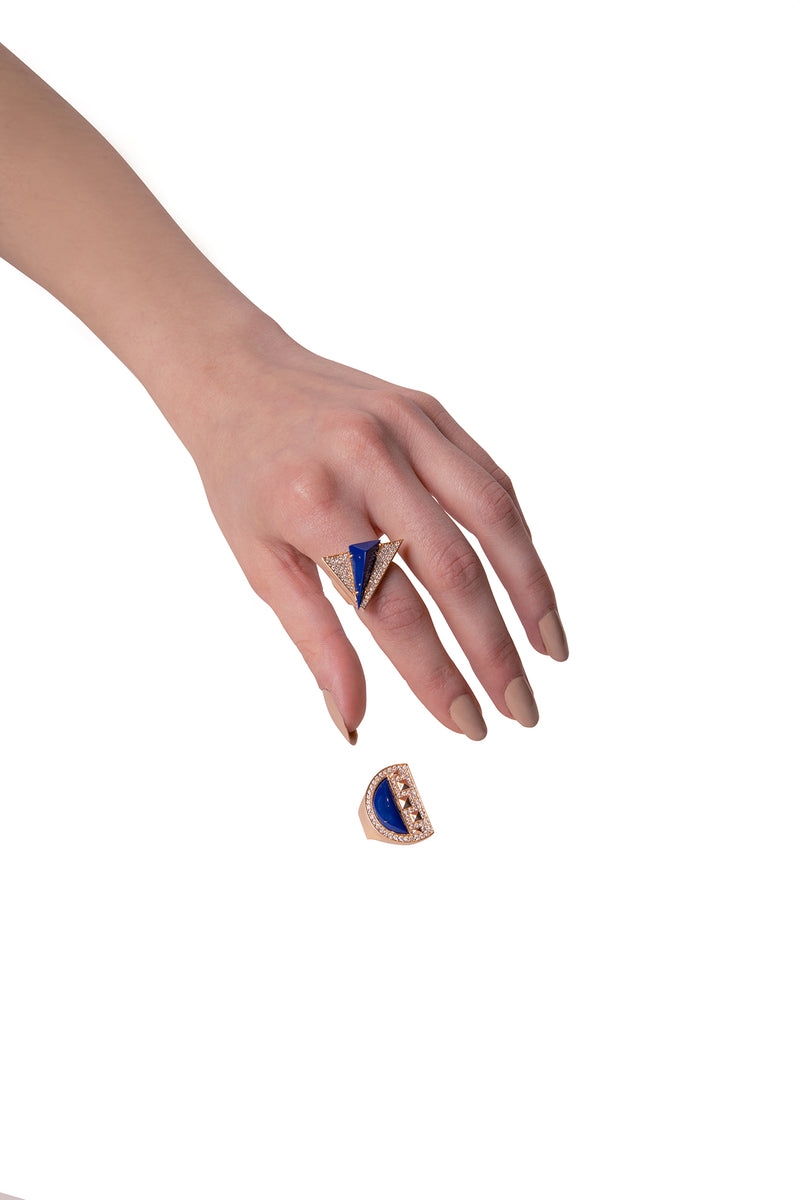 Neutra Aztec Ring - Lapis Lazuli