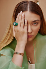 Neutra Dome Ring - Malachite