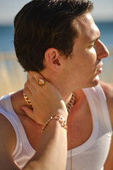 Black Editions Cairo Ring - White Agate