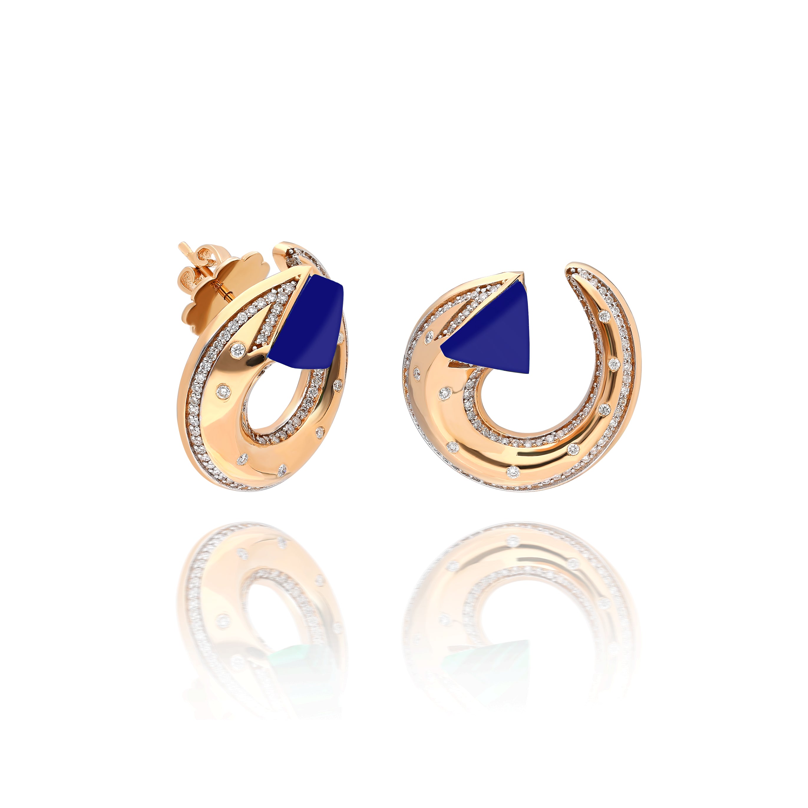 Neutra Balance Earrings - Lapis Lazuli