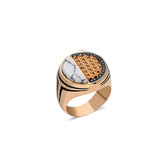 Black Editions Cairo Ring - White Agate