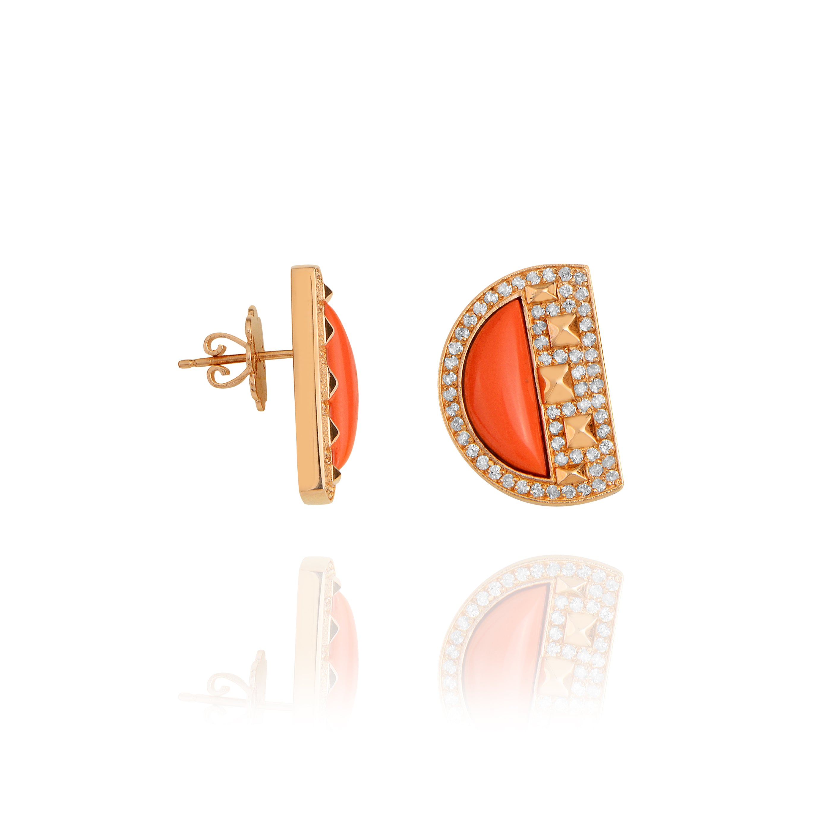 Neutra Cairo Earrings - Coral