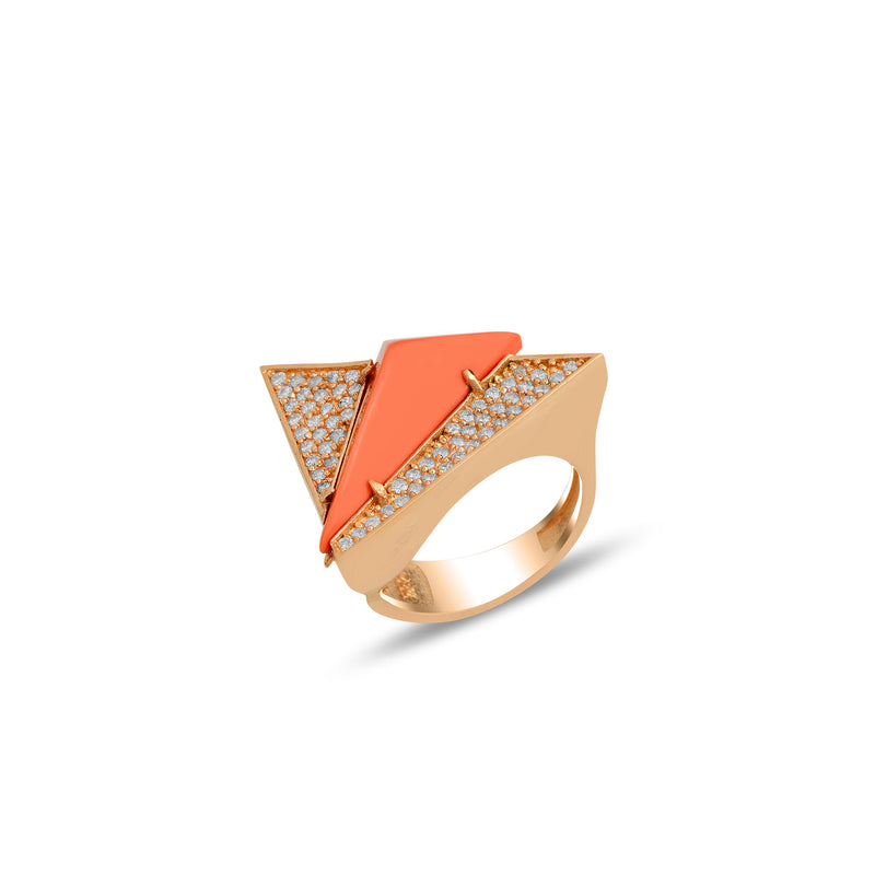 Neutra Aztec Ring - Coral