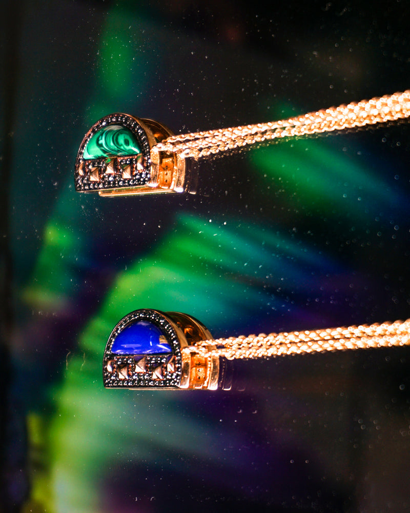 Black Editions Cairo Bar Pendant - Malachite