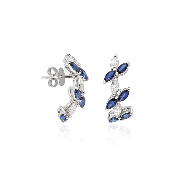 Marq Mini Hoops w/Sapphires