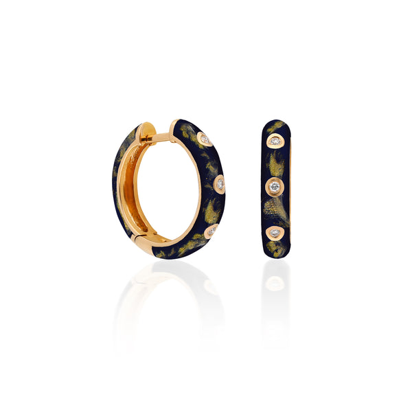 Fizzy Classic Hoop Earrings - Blue